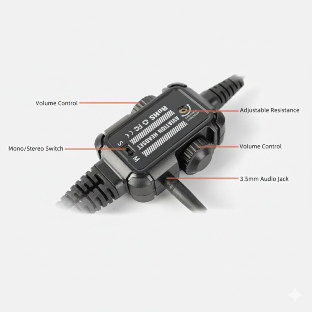 BH Aviation Headset Alpha Lite Control Module